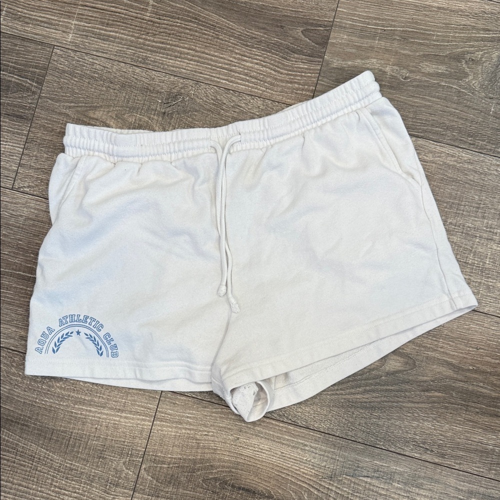 AQUA White Athletic Club Women's Shorts size Medium
